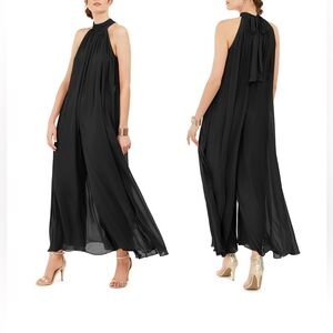 MSK Black Chiffon Halter Jumpsuit - Size S